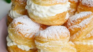 Ptysie z ciasta francuskiego