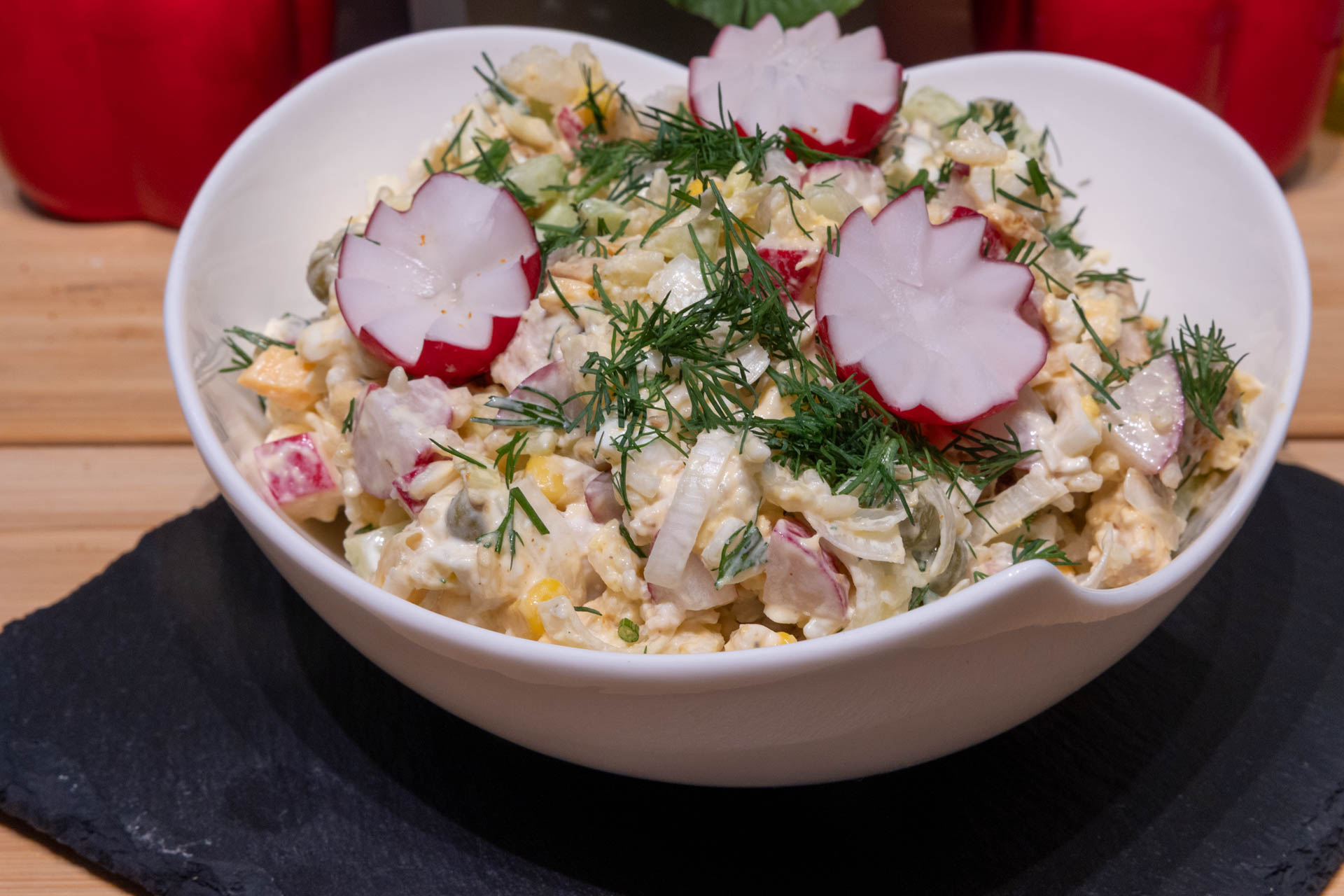 Sałatka ryżowa z kurczakiem