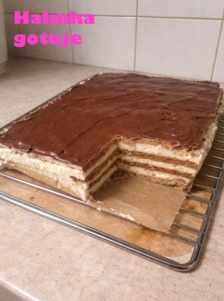 Stefanka z kremem z kaszy manny – proste ciasto bez piekarnika