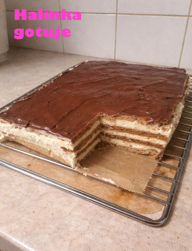 Stefanka z kremem z kaszy manny – proste ciasto bez piekarnika