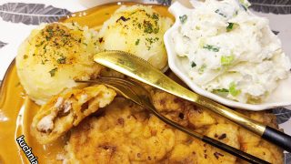 Pierś drobiowa w cieście naleśnikowym smażona