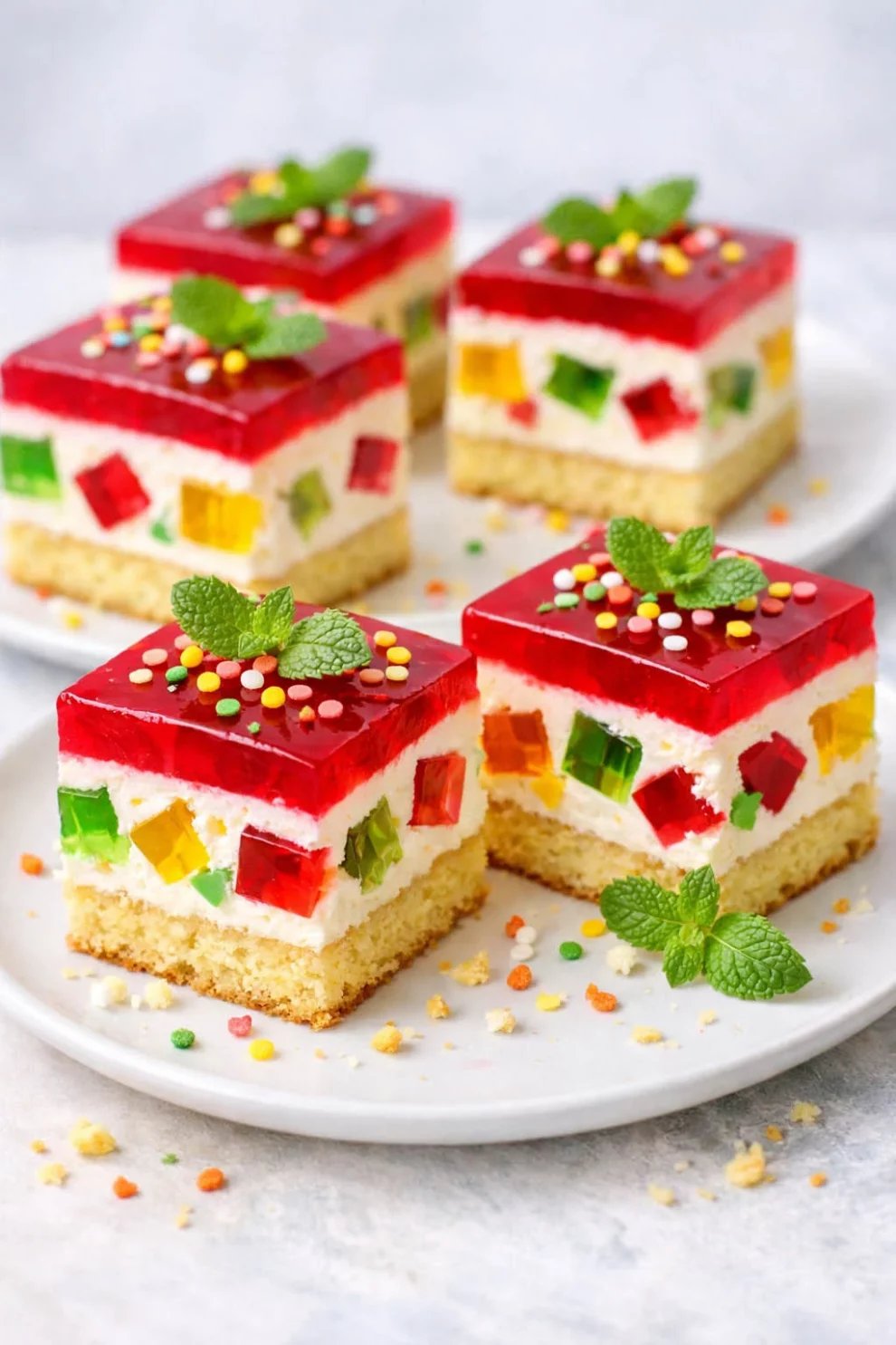 Ciasto z kremem i galaretką – lekkie, kolorowe i idealne na Wielkanoc