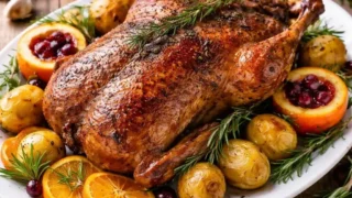 Kaczka pieczona z pomarańczamic
