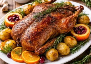 Kaczka pieczona z pomarańczamic