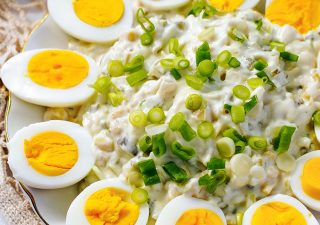 Jajka z sosem tatarskim