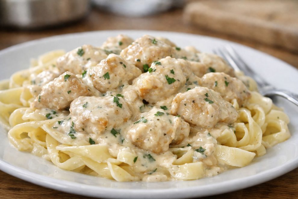 Kurczak w sosie śmietanowym – prosty i bardzo smaczny obiad w 30 minut