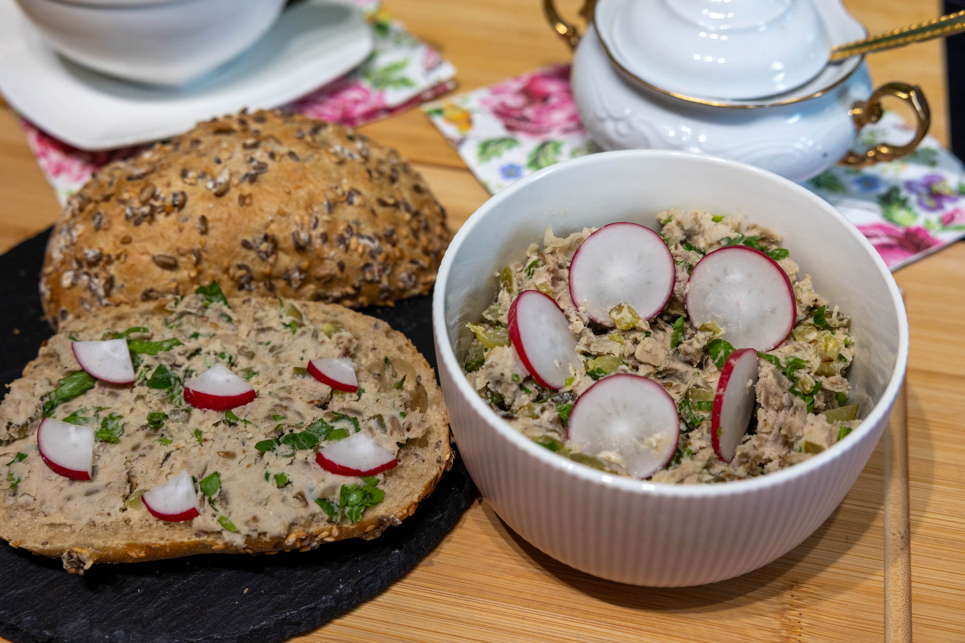 Pasta z białej fasoli i słonecznika + FILM