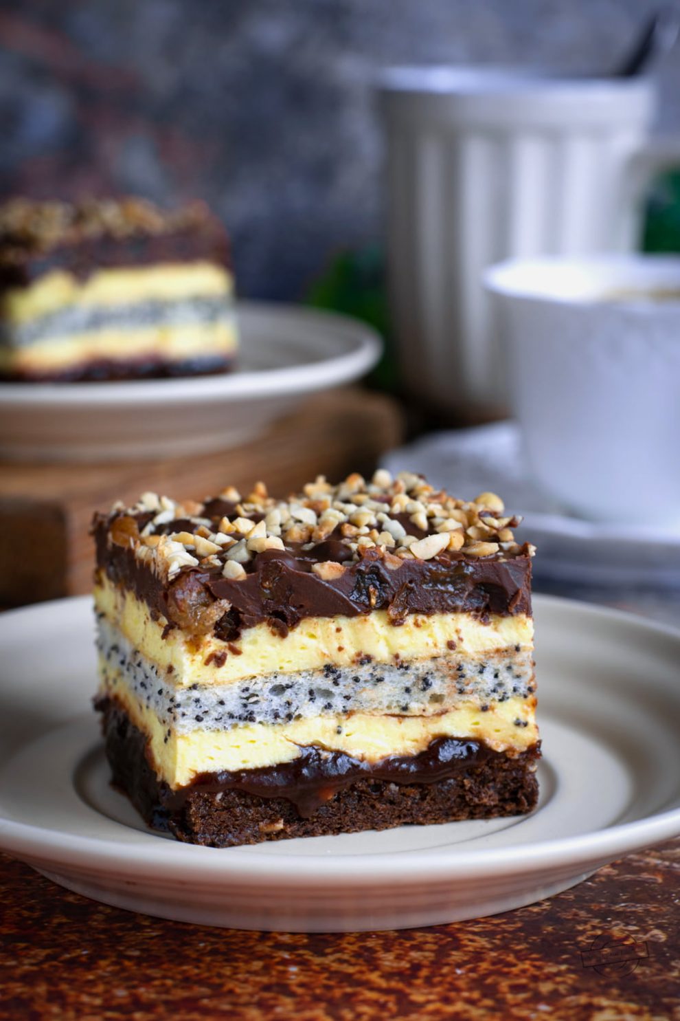 Ciasto "Pijany rodzynkowiec z makiem"