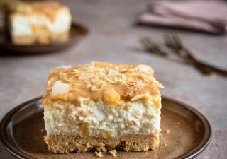 Krówkowy sernik bez pieczenia