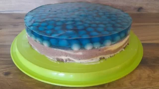 Sernik gotowany zebra