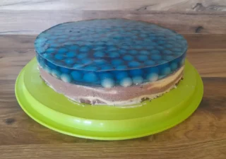 Sernik gotowany zebra