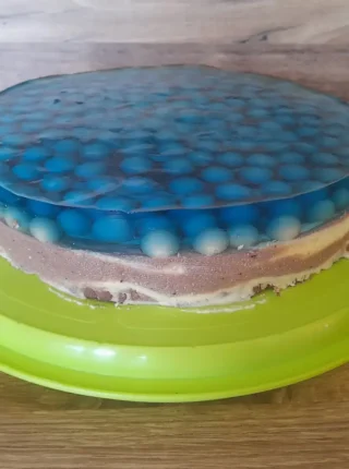 Sernik gotowany zebra