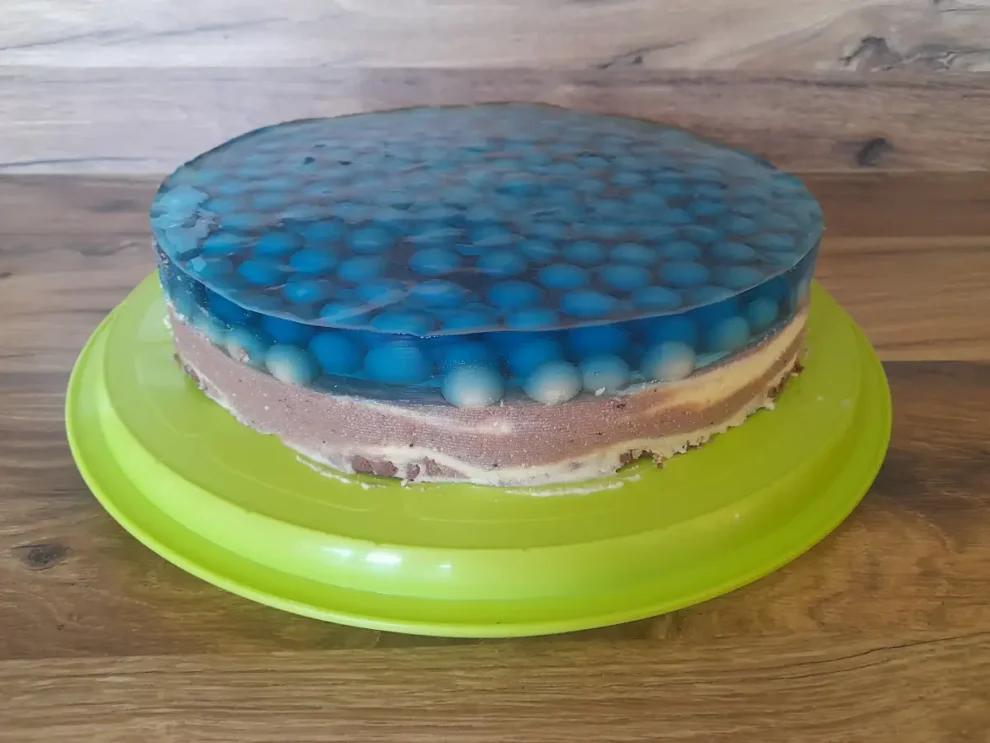 Sernik gotowany zebra