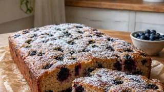 Ciasto bananowe z borówkami – wilgotne, puszyste i bardzo smaczne