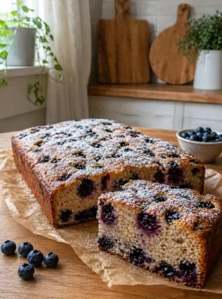 Ciasto bananowe z borówkami – wilgotne, puszyste i bardzo smaczne