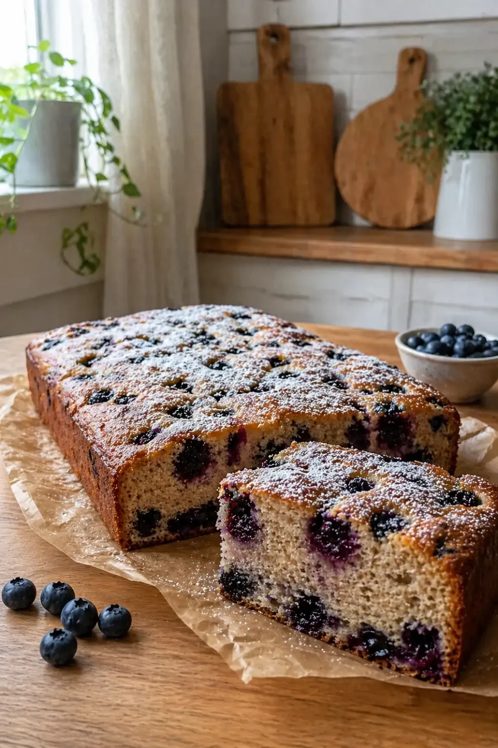 Ciasto bananowe z borówkami – wilgotne, puszyste i bardzo smaczne