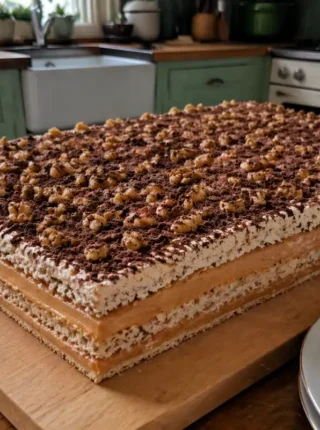 Ciasto dakłas – prosty przepis na elegancki deser z bezą i kremem