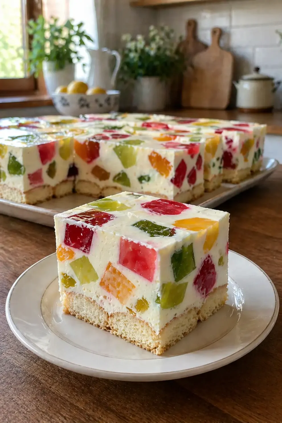 Ciasto Galaretkowiec – prosty przepis na kolorowy deser bez pieczenia