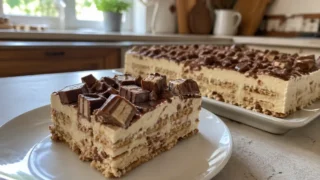 Ciasto Kinder Bueno bez pieczenia – kremowe, szybkie i bardzo smaczne