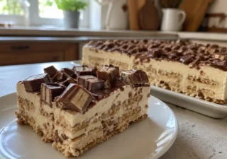 Ciasto Kinder Bueno bez pieczenia – kremowe, szybkie i bardzo smaczne