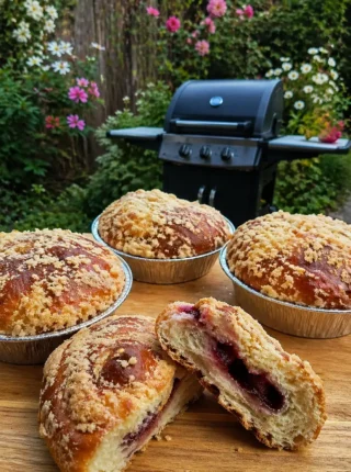 Drożdżówki w małych foremkach z grilla – prosty przepis na puszysty wypiek