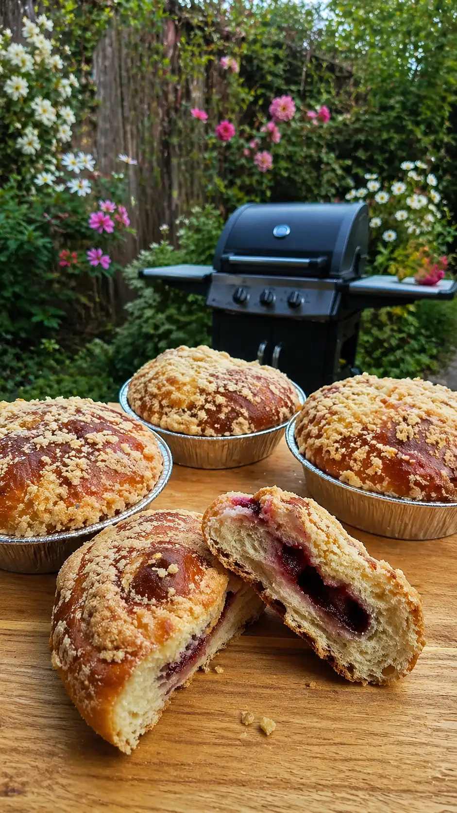 Drożdżówki w małych foremkach z grilla – prosty przepis na puszysty wypiek