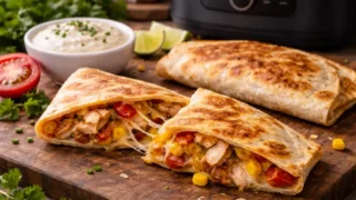 Hit z Air Fryer: tortilla z kurczakiem i ciągnącym serem – chrupiąca jak z restauracji