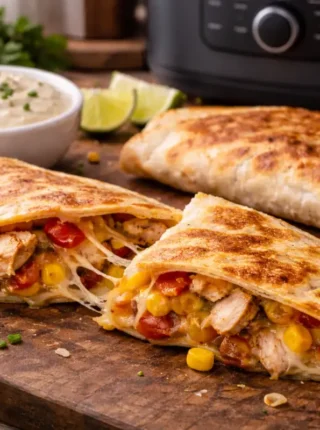 Hit z Air Fryer: tortilla z kurczakiem i ciągnącym serem – chrupiąca jak z restauracji