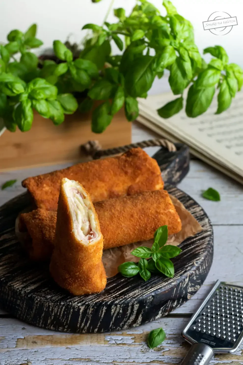 Krokiety z tortilli z szynką i serem