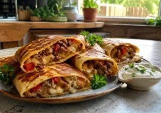 Naleśniki gyros z serem – prosty przepis na sycący obiad