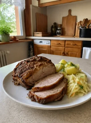 Pieczona karkówka z airfryera – soczysty przepis na szybki obiad