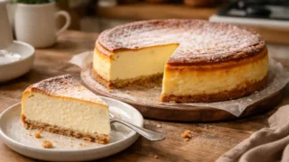 Tradycyjny sernik pieczony – wilgotny, puszysty i bez opadania