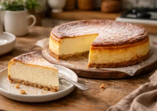 Tradycyjny sernik pieczony – wilgotny, puszysty i bez opadania