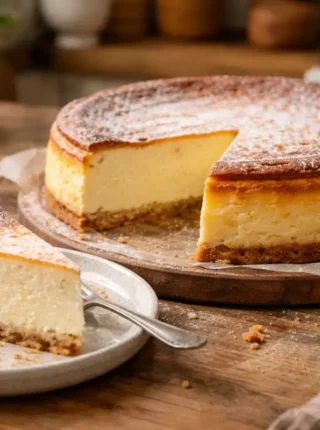 Tradycyjny sernik pieczony – wilgotny, puszysty i bez opadania