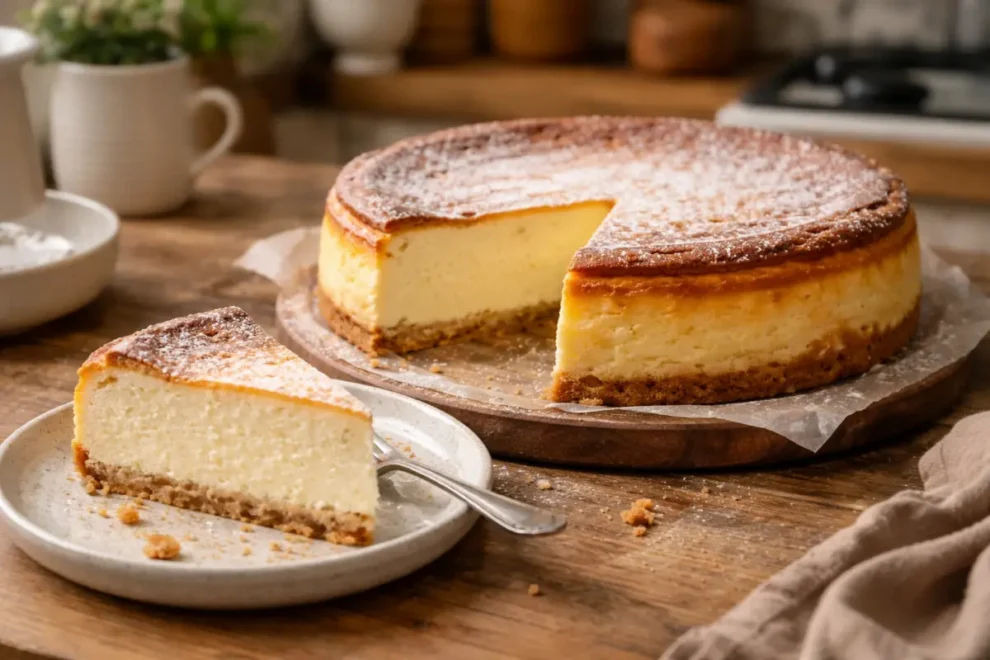 Tradycyjny sernik pieczony – wilgotny, puszysty i bez opadania