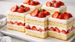 Ciasto z kremem i truskawkami – prosty przepis na lekki i bardzo smaczny deser