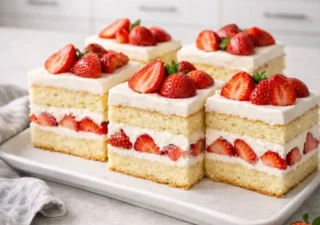 Ciasto z kremem i truskawkami – prosty przepis na lekki i bardzo smaczny deser