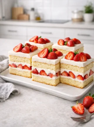 Ciasto z kremem i truskawkami – prosty przepis na lekki i bardzo smaczny deser