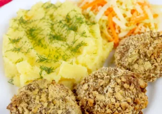 Mega chrupiące mielone z mozzarellą z air fryera