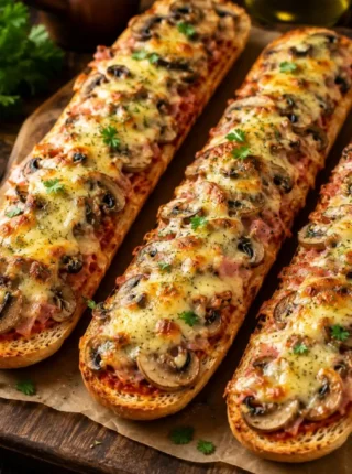 Zapiekanki z pieczarkami