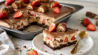 Kinder Bueno z truskawkami – prosty przepis na efektowny deser bez pieczenia