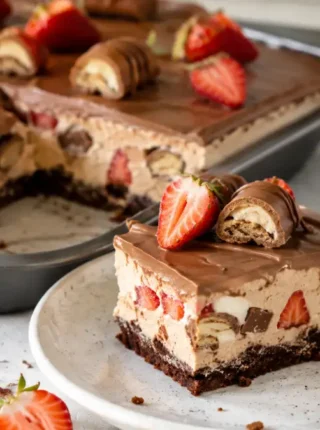 Kinder Bueno z truskawkami – prosty przepis na efektowny deser bez pieczenia