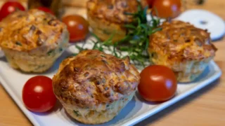 Wytrawne muffinki z kurczakiem