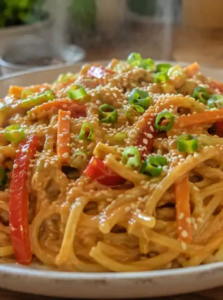 Noodle w sosie orzechowym – prosty przepis na szybki i sycący obiad