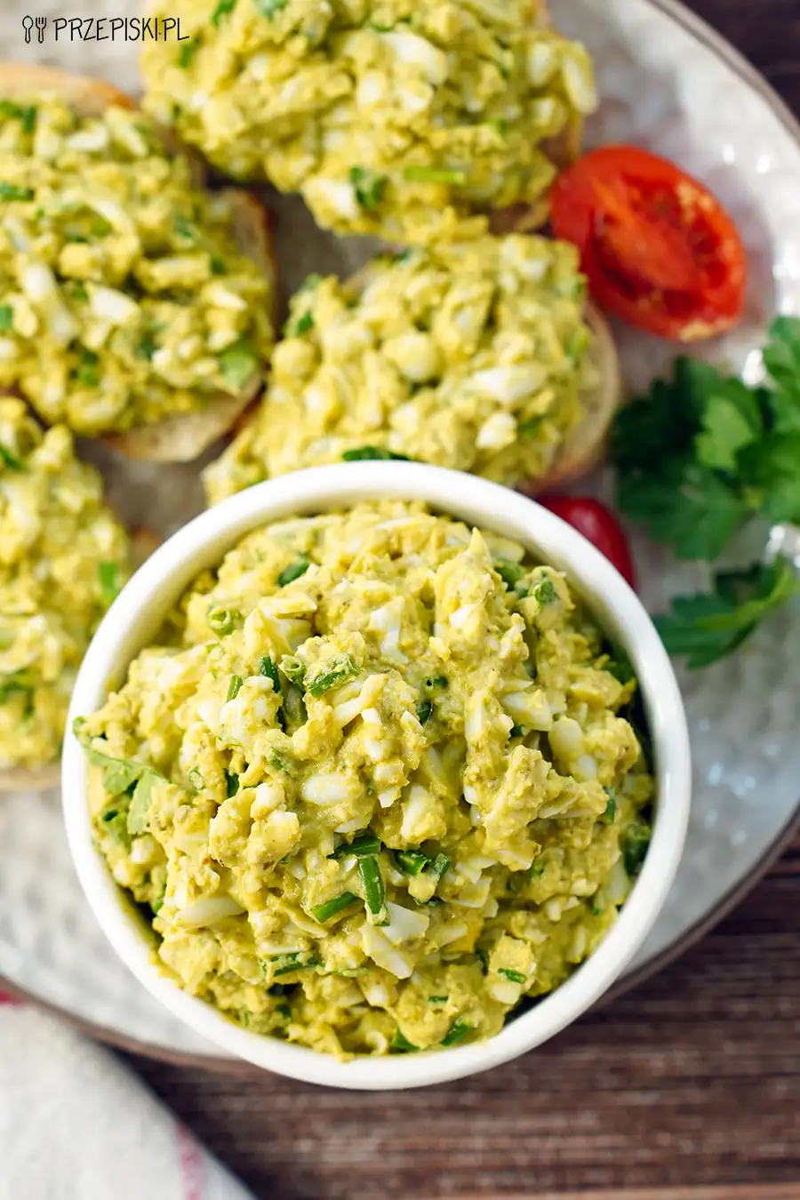 Pasta jajeczna z pesto