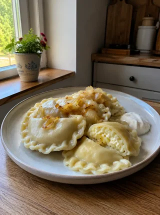 Pierogi ruskie – prosty przepis na miękkie ciasto i wyrazisty farsz