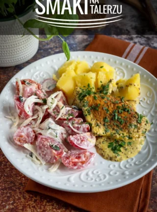 Schab w sosie śmietanowo-musztardowym