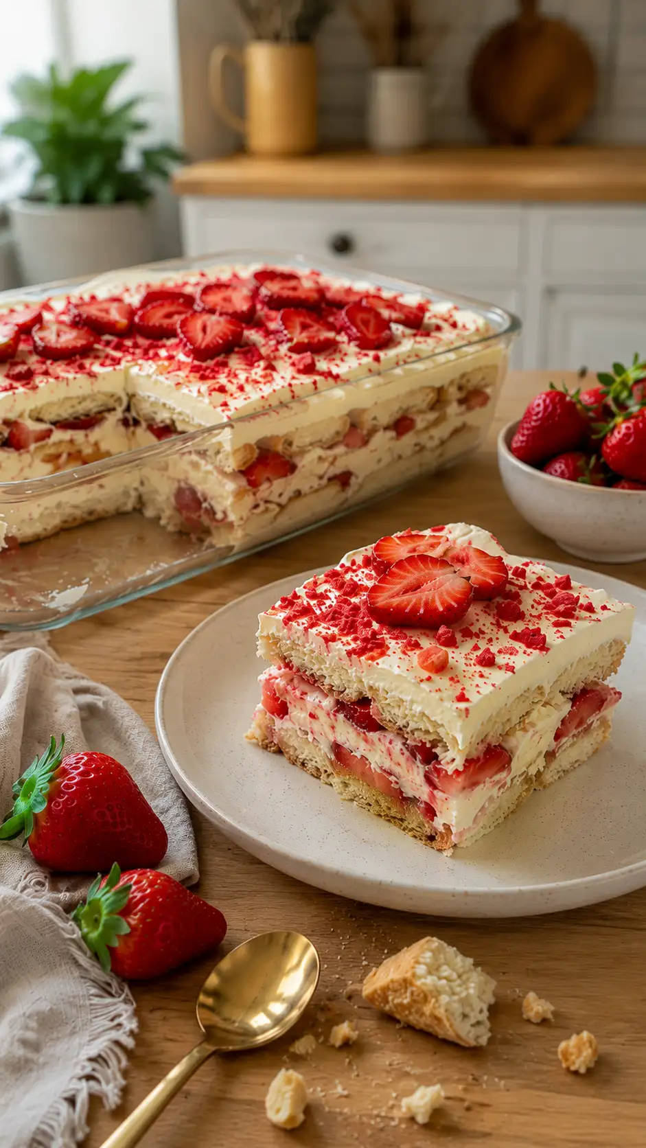 Tiramisu z truskawkami – prosty przepis na lekki i kremowy deser