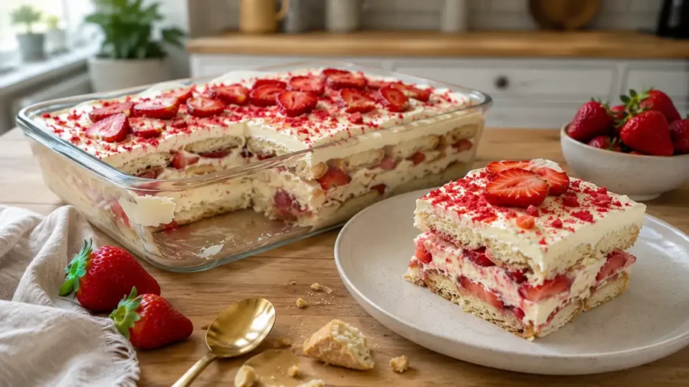 Tiramisu z truskawkami – prosty przepis na lekki i kremowy deser