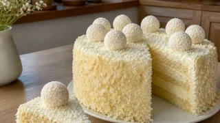Tort Rafaello – prosty przepis na lekki tort kokosowy